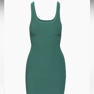 Babaton Sculpt Knit Squareneck Mini Dress